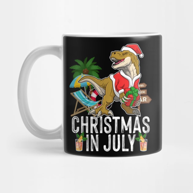 Kids Christmas In July Boys Toddler T Rex Dinosaur by peskyrubeus